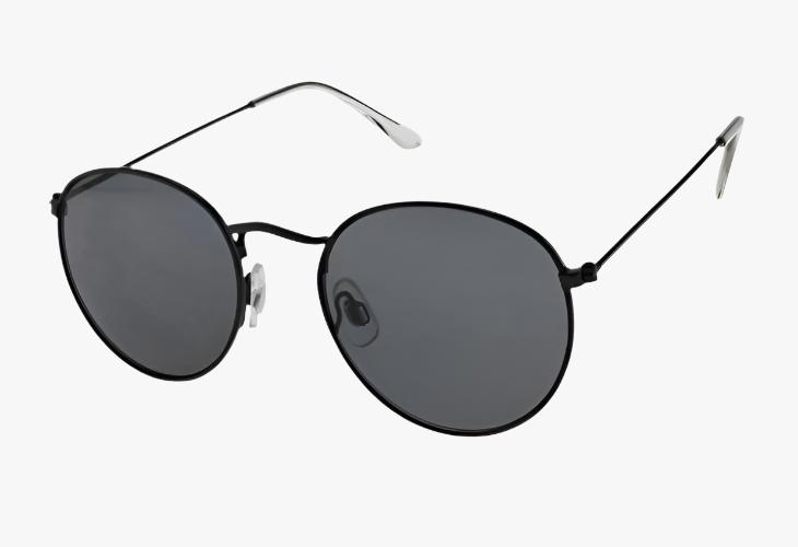 black Wholesale Classic Oval Metal Sunglasses