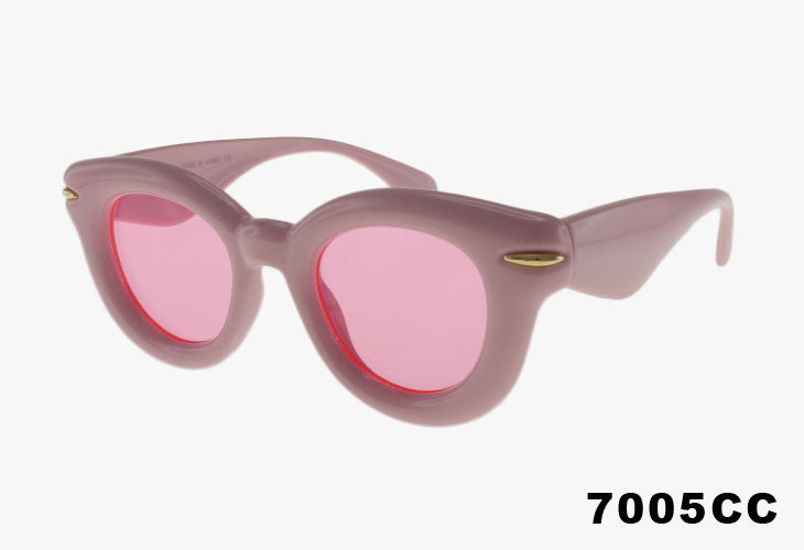pink Wholesale Fashion Inflated Round Bubble Sunglasses