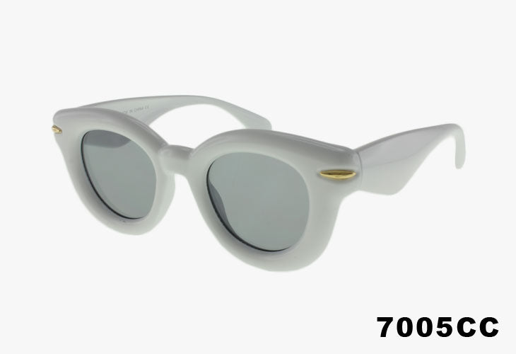 white Wholesale Fashion Inflated Round Bubble Sunglasses