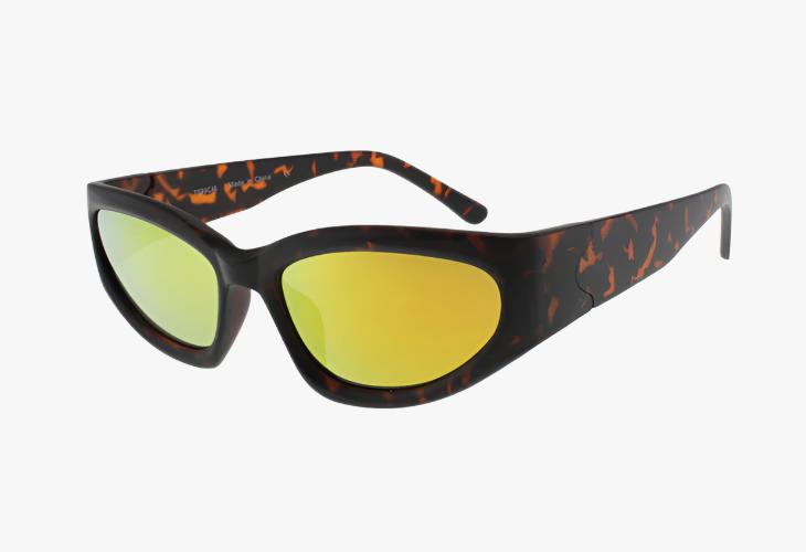 yellow mirror Wholesale Medium Trendy Fashion Sport Mirror Sunglasses