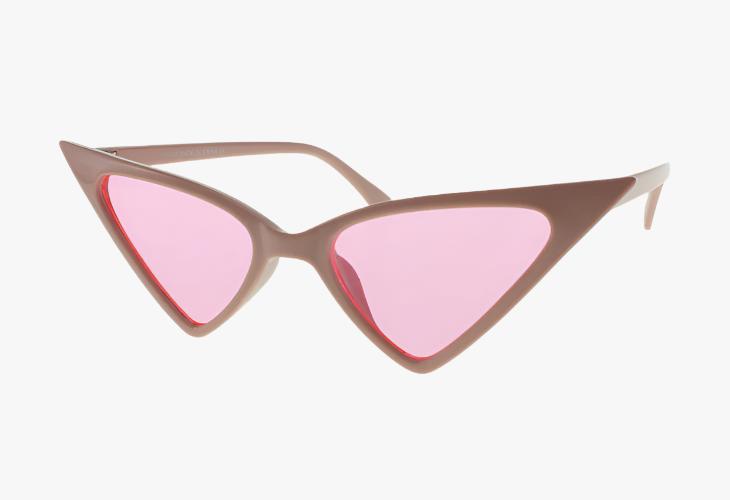pink Wholesale Fashion Triangle Cat Eye Sunglasses