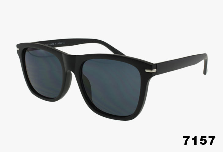 solid black Wholesale Large Rounded Square Sunglasses