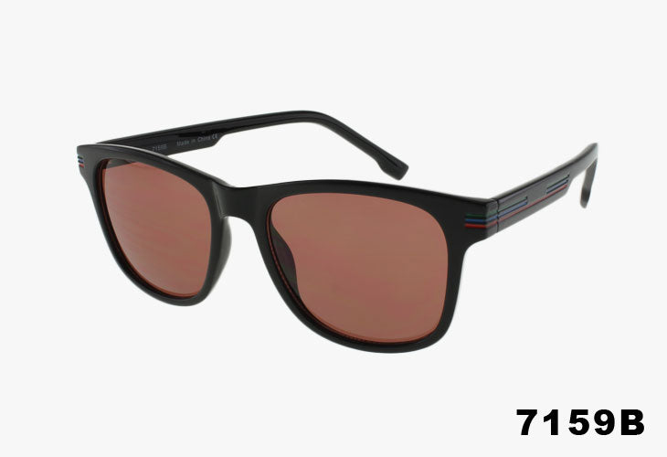 7159B - Fashion Wholesale Sport Painted Trim Sunglasses