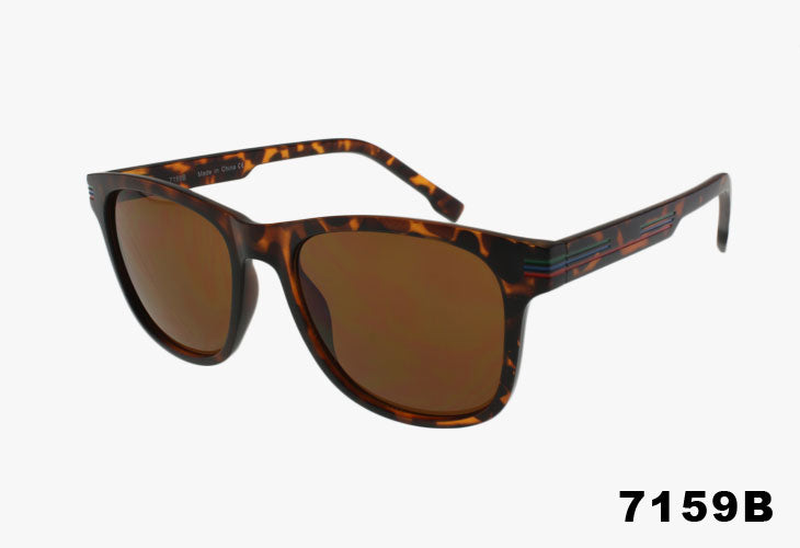 7159B - Fashion Wholesale Sport Painted Trim Sunglasses