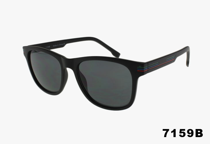 7159B - Fashion Wholesale Sport Painted Trim Sunglasses