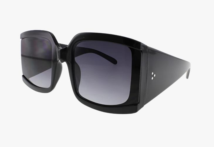 black Wholesale Slim Square Fashion Sunglasses