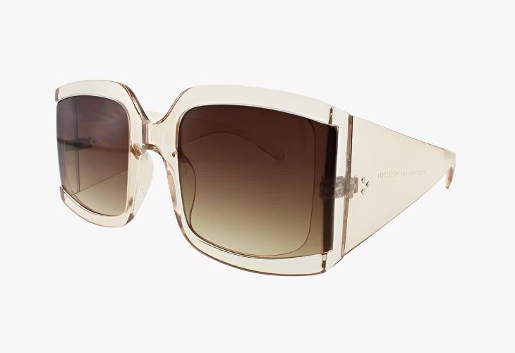 clear tan Wholesale Slim Square Fashion Sunglasses