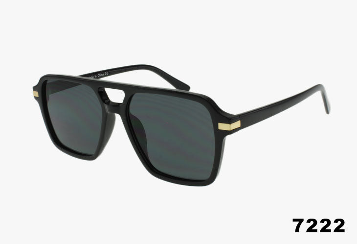 black Square Aviator Pilot Wholesale Sunglasses