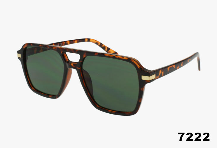 green Square Aviator Pilot Wholesale Sunglasses