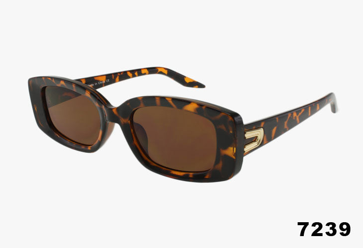 tortoise Wholesale Fashion Medium Square Shaped Sunglasses