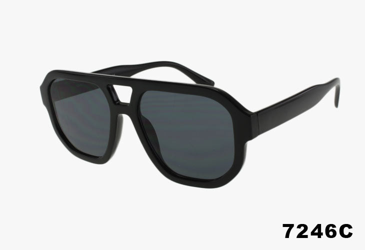smoke Classic Large Color Lens Pilot Wholesale Sunglasses
