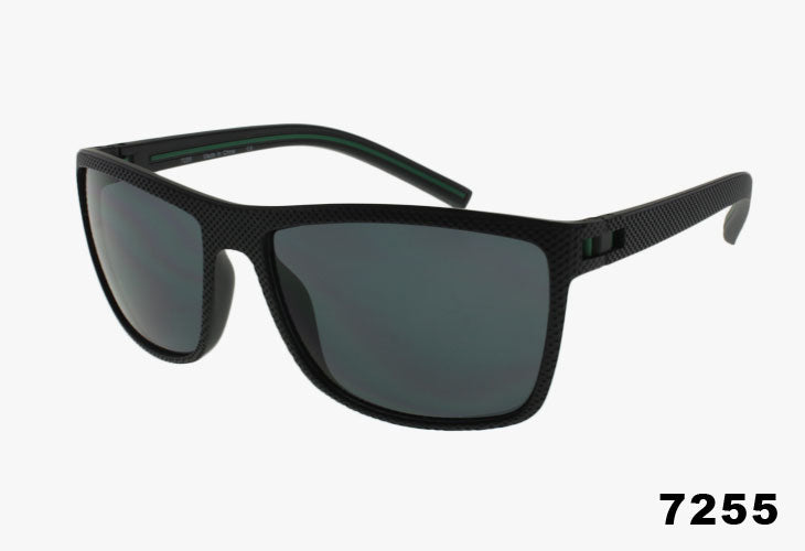 black Wholesale Classic Square Textured Frame Sunglasses