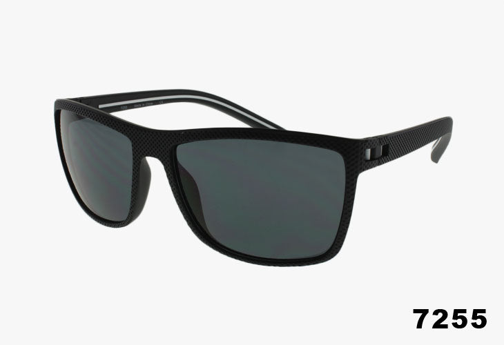 gloss black Wholesale Classic Square Textured Frame Sunglasses