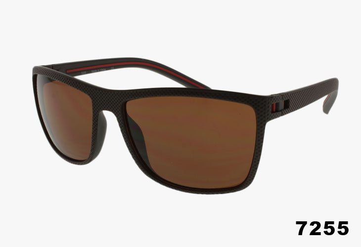 tortoise Wholesale Classic Square Textured Frame Sunglasses