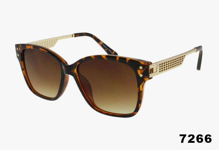 tortoise Wholesale Luxury Rectangular Sunglasses