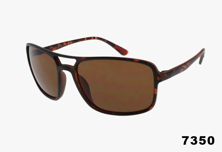 tortoise Wholesale Fashion Rubber Tipped Sport Pilot Sunglasses