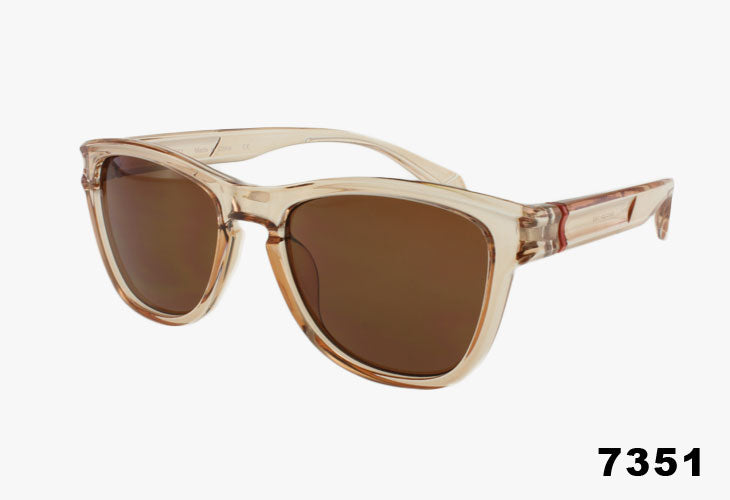 Fashion Square Sport Wholesale Sunglasses tan frame with brown lens
