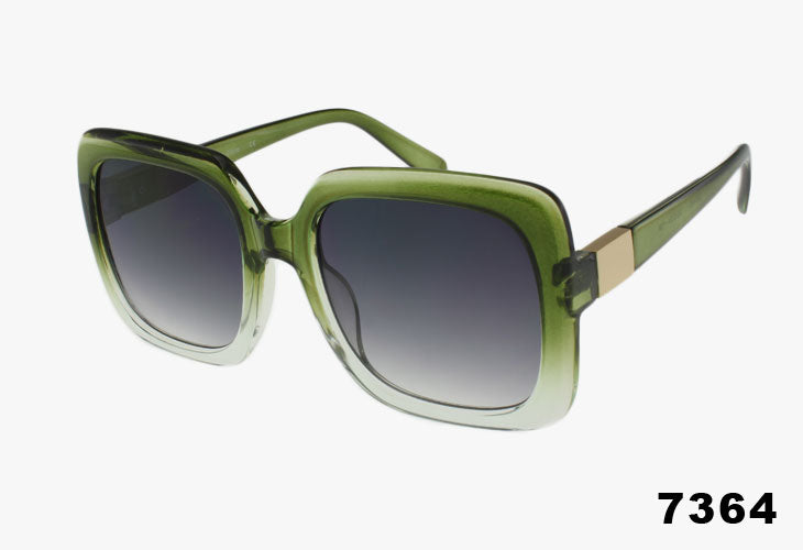 7364 - Wholesale Oversized Fashion Square Sunglasses