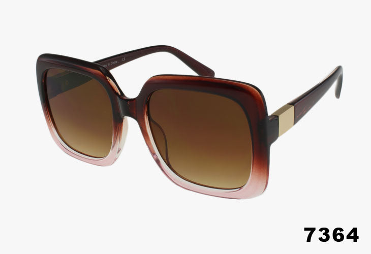 7364 - Wholesale Oversized Fashion Square Sunglasses
