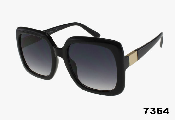 7364 - Wholesale Oversized Fashion Square Sunglasses