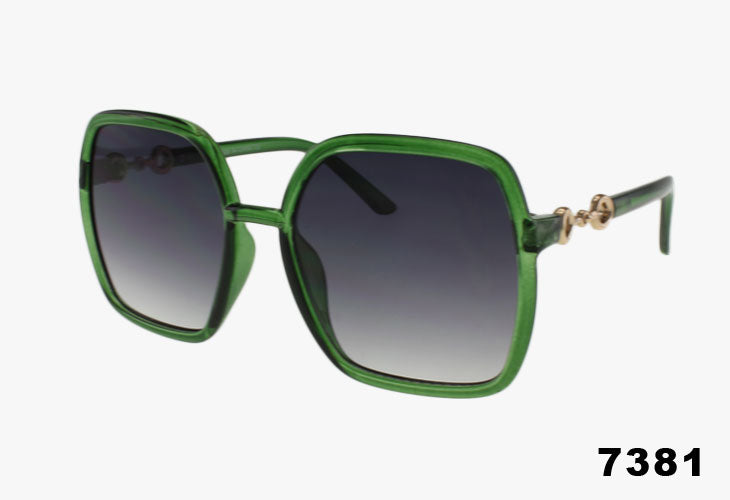 green Wholesale Fashion Butterfly Shape Sunglasses