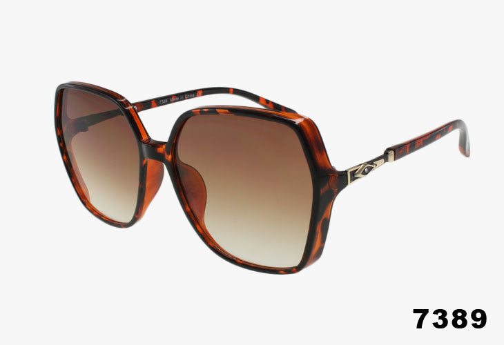 7389 - Wholesale Large Fashion Rhinestone Gem Sunglasses