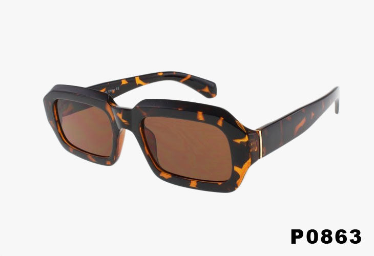 brown Wholesale Fashion Medium Square Sunglasses