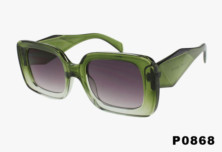 P0868 - Wholesale Fashion Square Geometric Sunglasses
