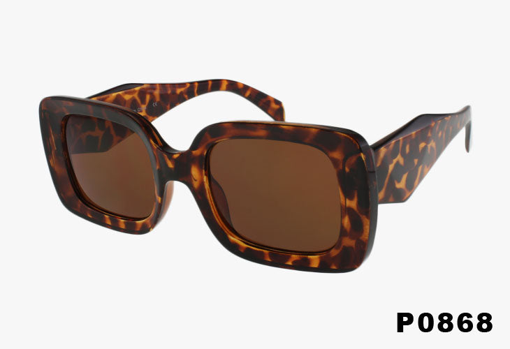 P0868 - Wholesale Fashion Square Geometric Sunglasses