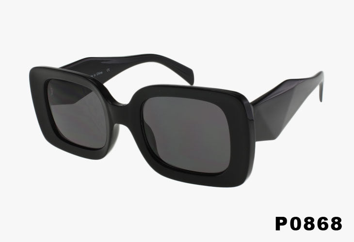 P0868 - Wholesale Fashion Square Geometric Sunglasses