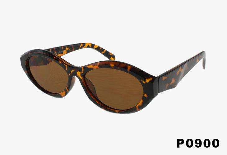 tortoise Slim Oval Fashion Wholesale Sunglasses