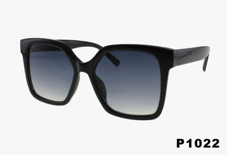 black Large Square Frame Fashion Sunglasses for wholesale