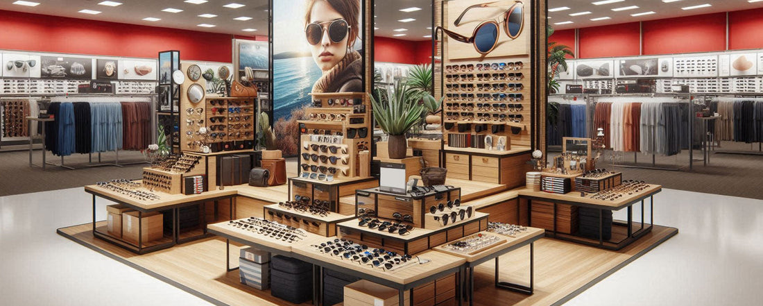 retail store displaying collection of sunglasses, Bulk sunglasses from trusted suppliers