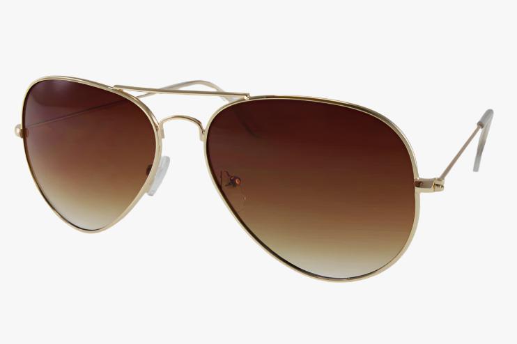 gold brown Wholesale Metal Tear Drop Aviator Sunglasses