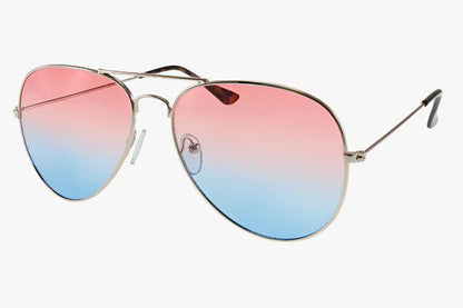 blue ombre Wholesale Metal Tear Drop Aviator Ombre Sunglasses