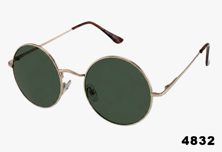 4832 - Classic Round Metal Wholesale Sunglasses