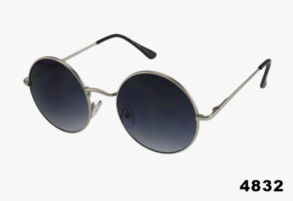 silver Classic Round Metal Wholesale Sunglasses