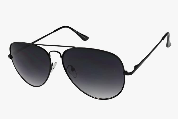 black smoke Wholesale Classic Spring Hinge Metal Tear Drop Aviator Sunglasses