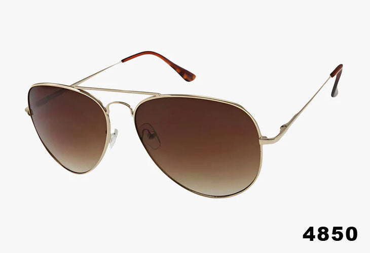 gold brown Wholesale Classic Spring Hinge Metal Tear Drop Aviator Sunglasses