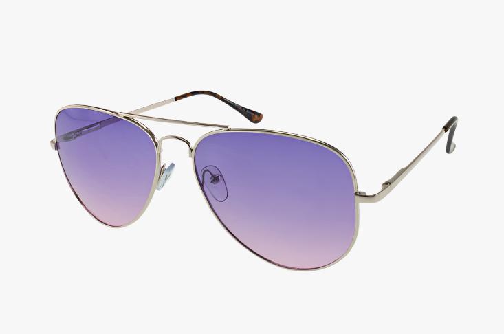 purple gradient Wholesale Spring Hinge Metal Tear Drop Aviator Ombre Sunglasses