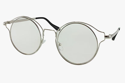 silver Wholesale Double Frame Clear Lens Glasses