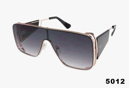 black Wholesale Square Shield With Side Blinders Sunglasses