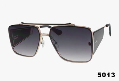 smoke Wholesale Square Aviator With Side Blinders Sunglasses