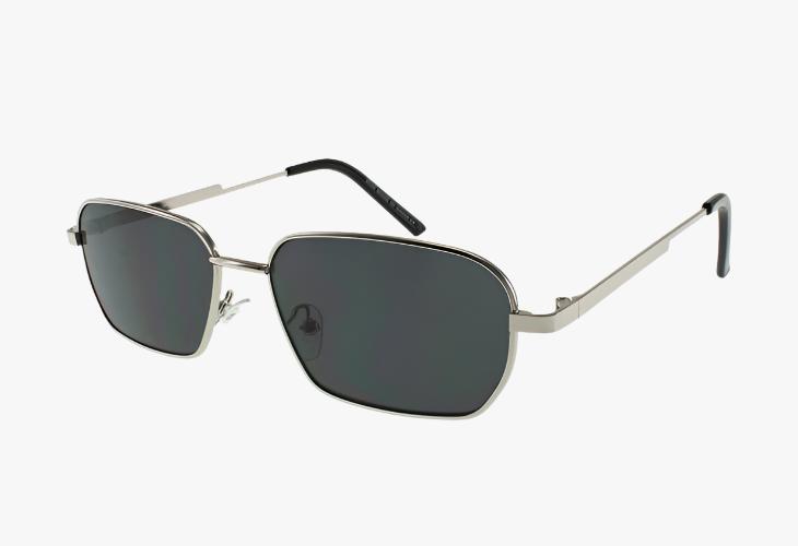 silver Medium Square Metal Frame Wholesale Sunglasses