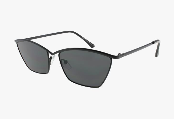 black Wholesale Fashion Metal Square Browline Sunglasses