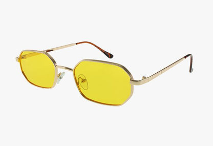 yellow Wholesale Luxury Metal Angular Geometric Sunglasses