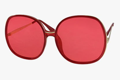 red Wholesale Oversized Round Combination Sunglasses