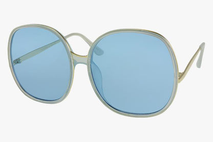 blue Wholesale Oversized Round Combination Sunglasses