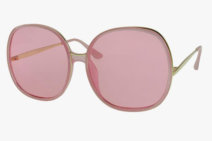 pink Wholesale Oversized Round Combination Sunglasses