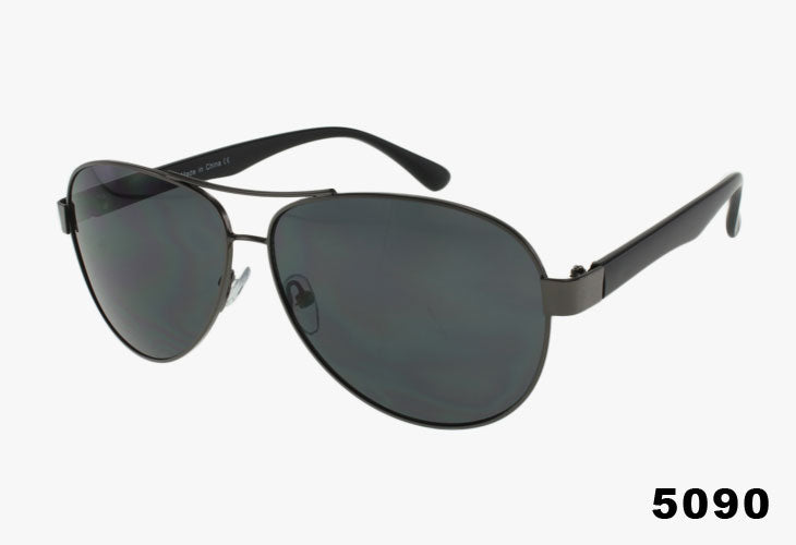 solid black Wholesale Fashion Tear Drop Aviator Pilot Sunglasses